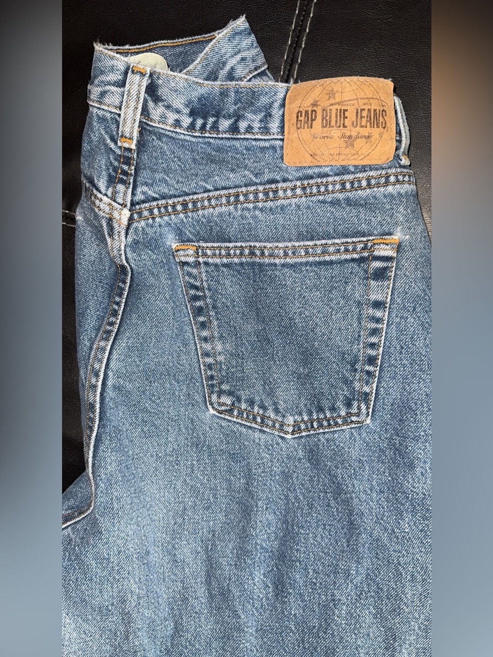 Vtg 90s Gap High Waisted Mom Jeans Light Wash Denim